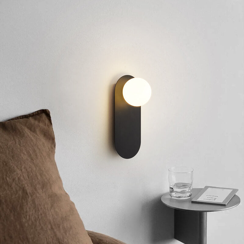 Wandleuchte Modern Glas Kugel Metall Design