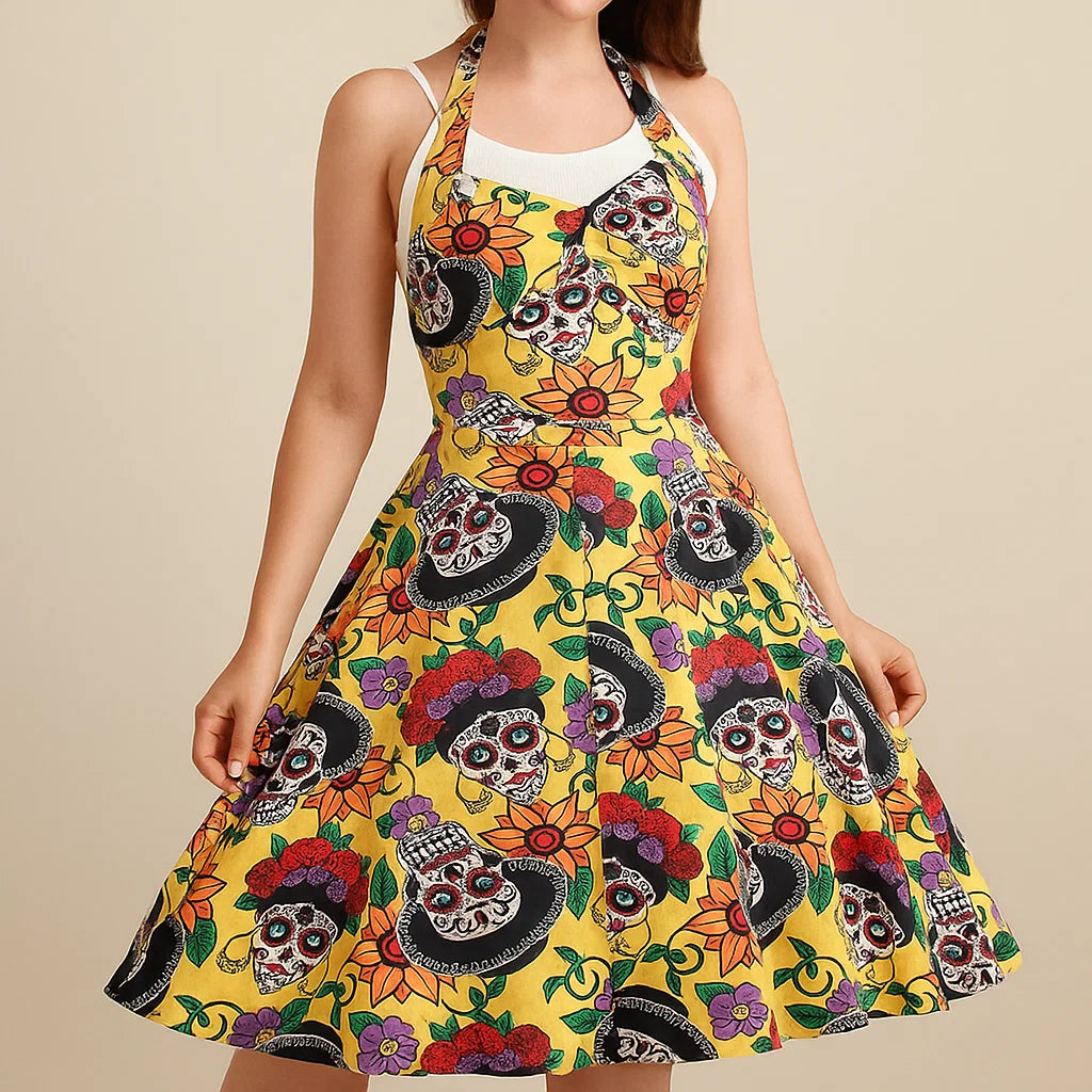 Vestido de Disfraz de Halloween para Mujer | Cuello Halter