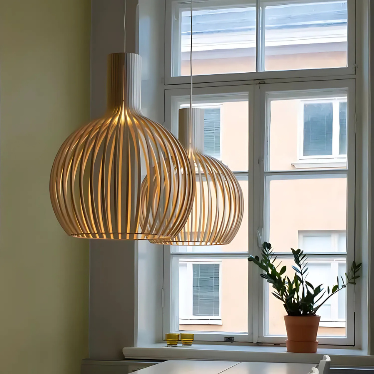 Pendelleuchte Bambus Natur Deckenleuchte