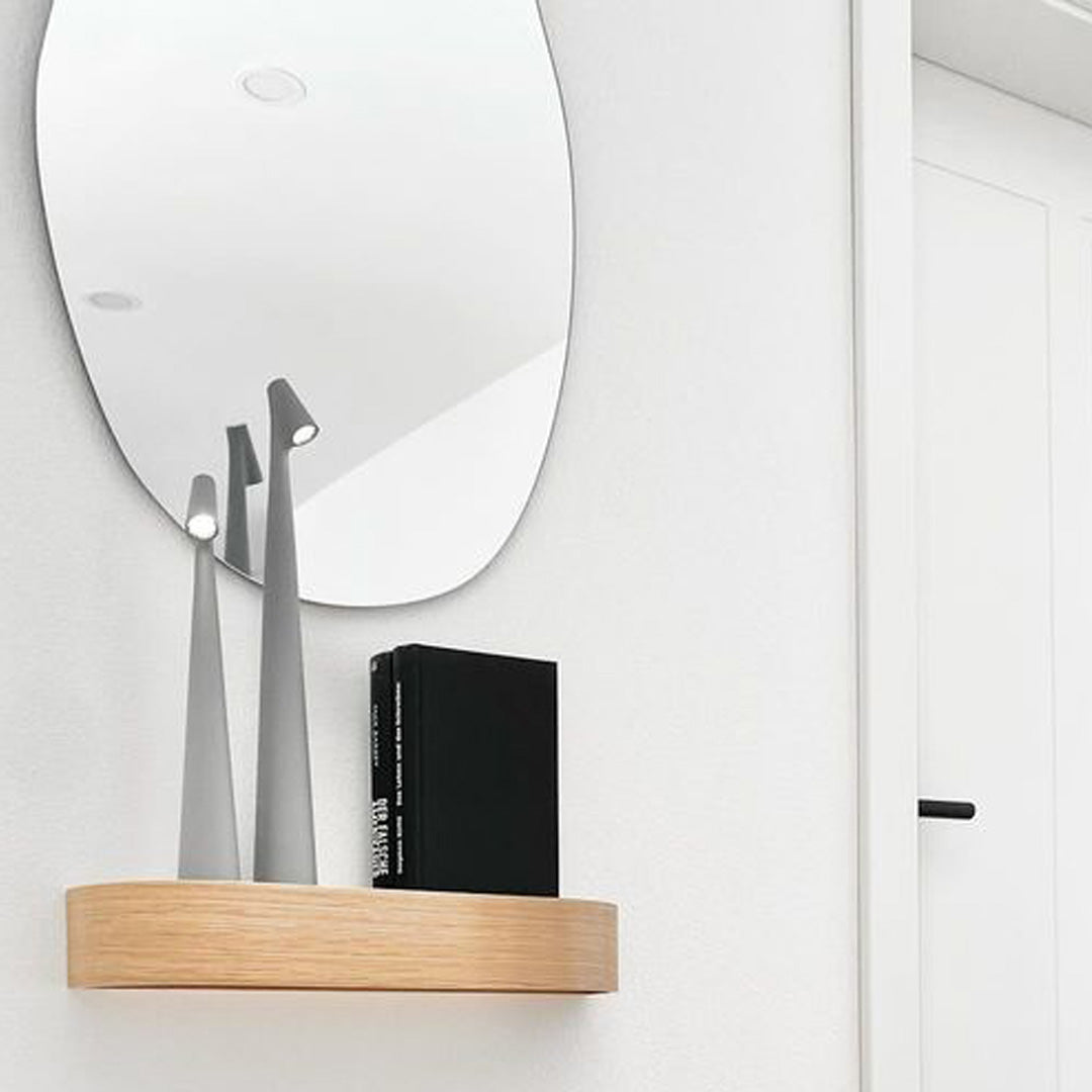 Table Lamp Modern Red Metal LED Light