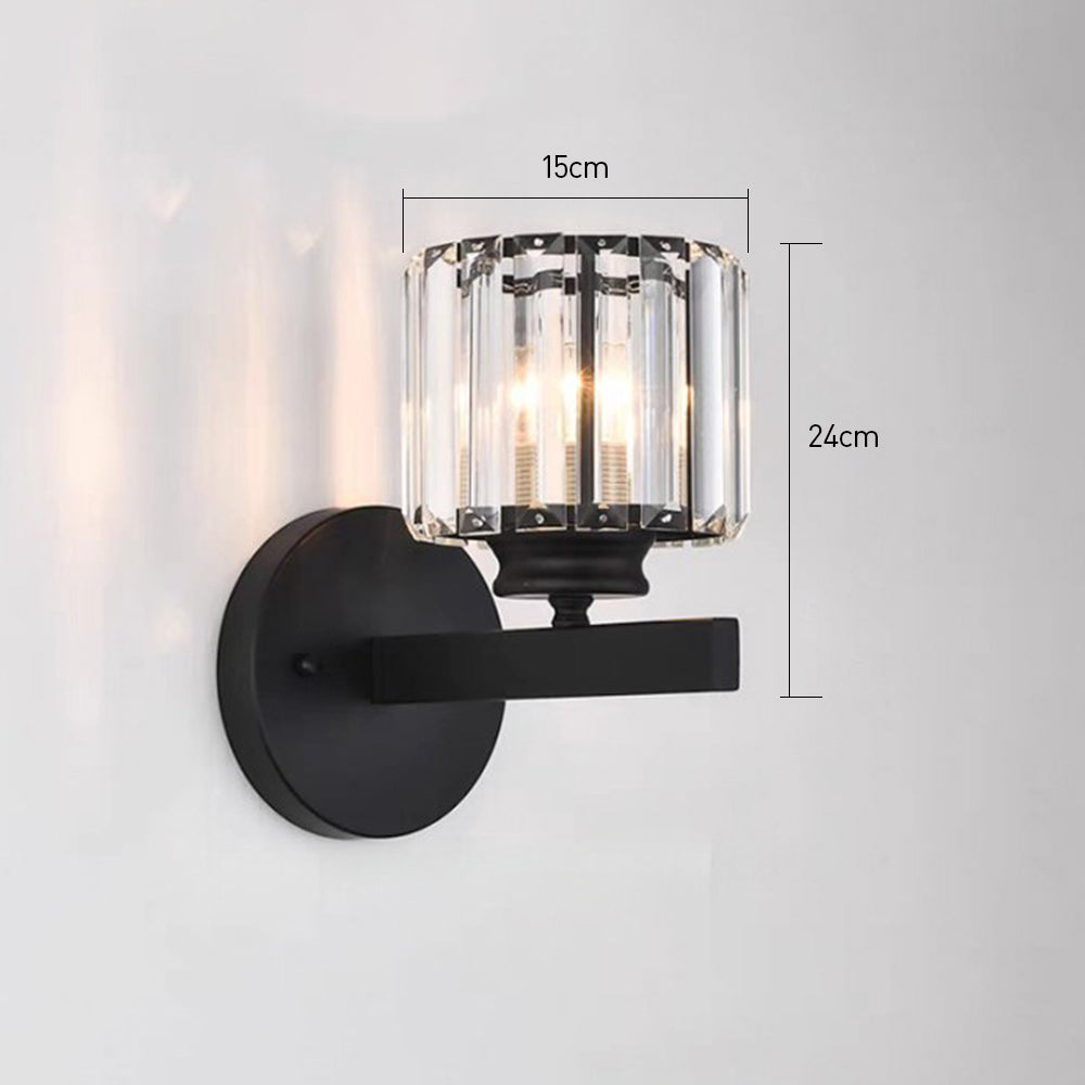 Kristallglas-Wandleuchte mit modernem Arm-Design