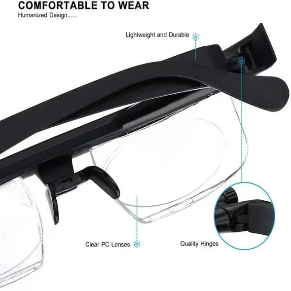 Reading Glasses | Adjustable Focus Vision Aid Eyewear