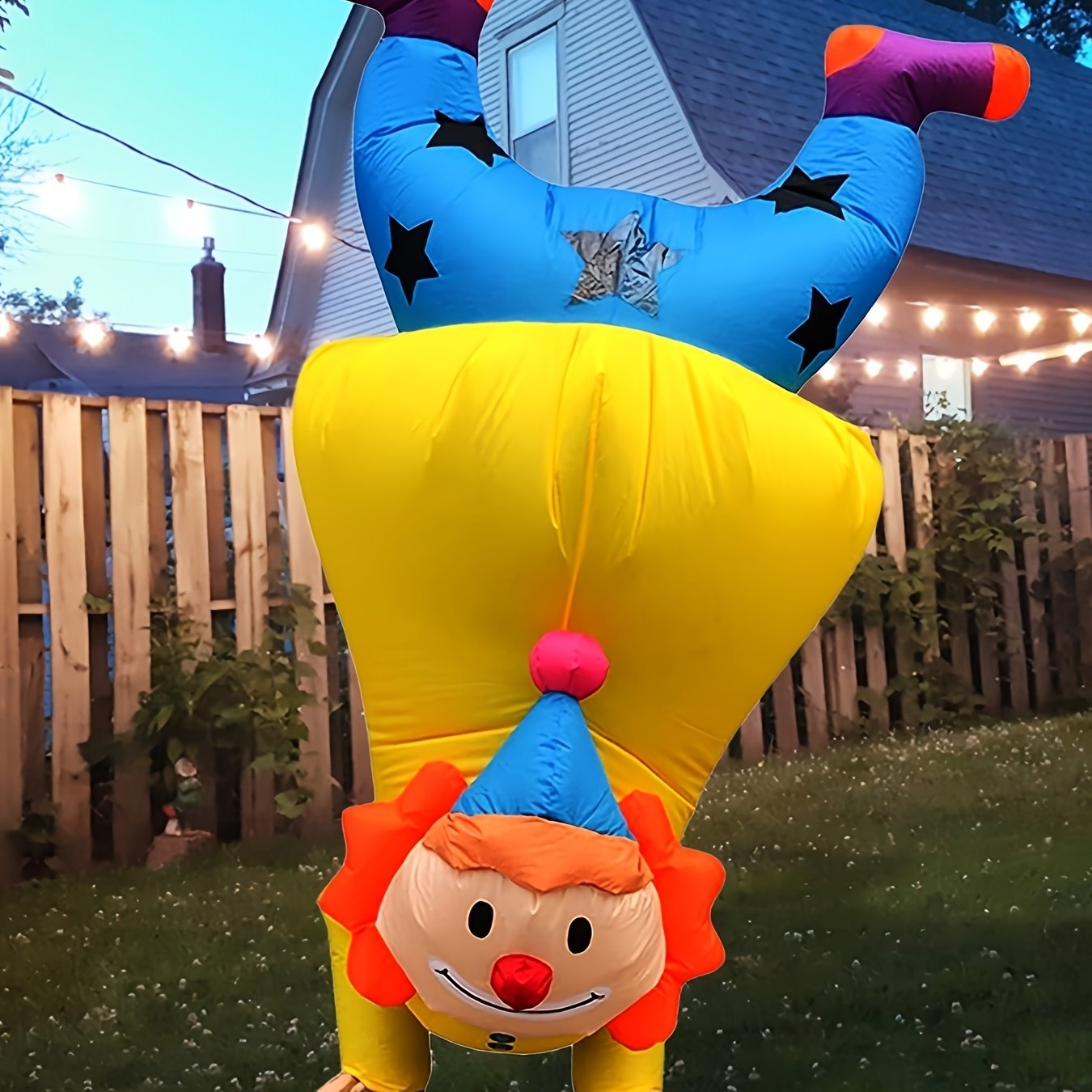 Disfraz de payaso inflable divertido para Halloween | Traje inflable para adultos