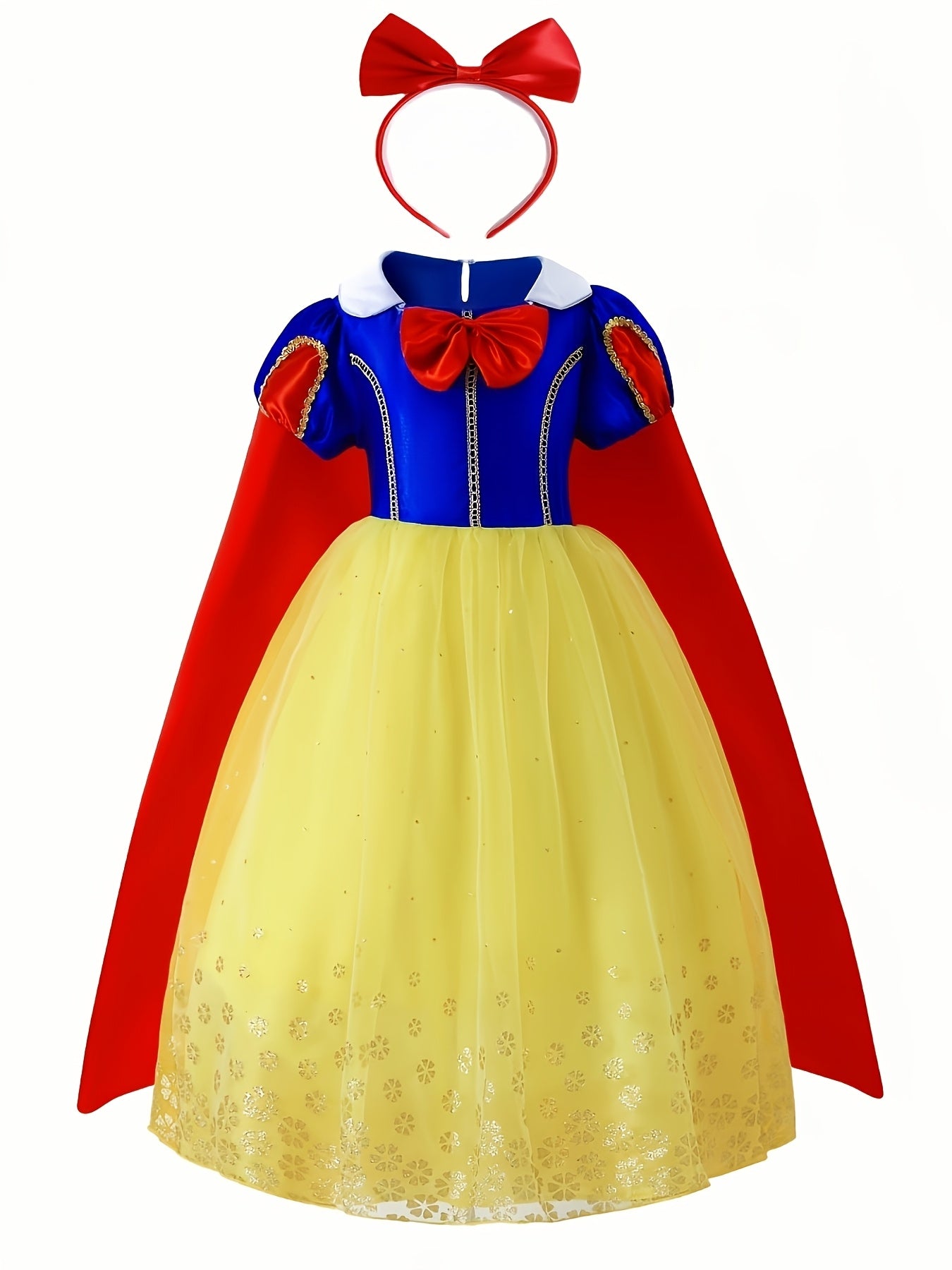 Vestito da principessa da fiaba per Halloween per ragazze | Maxi