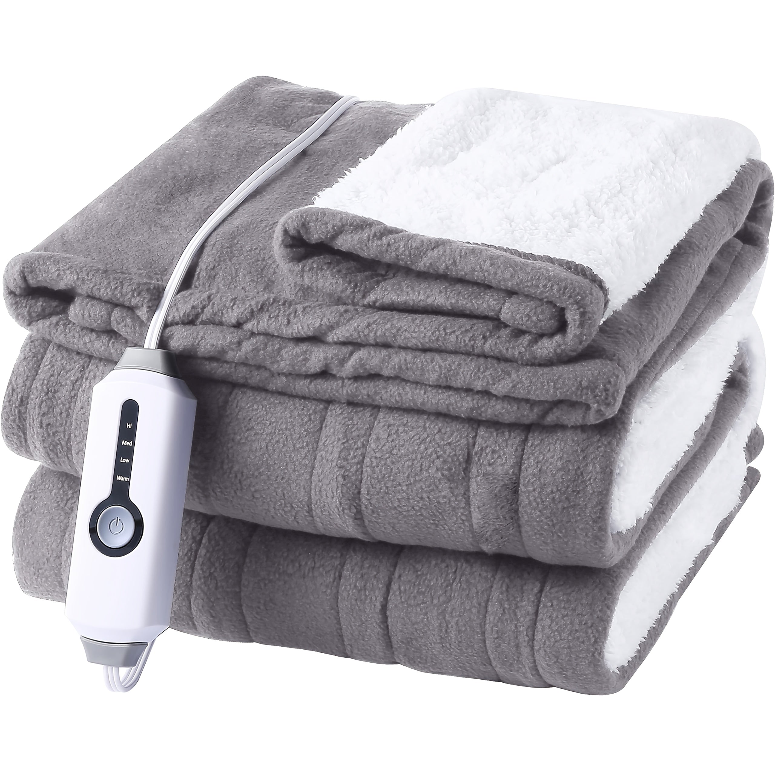 Coperta Elettrica in Pile Riscaldata Trapuntata Plaid