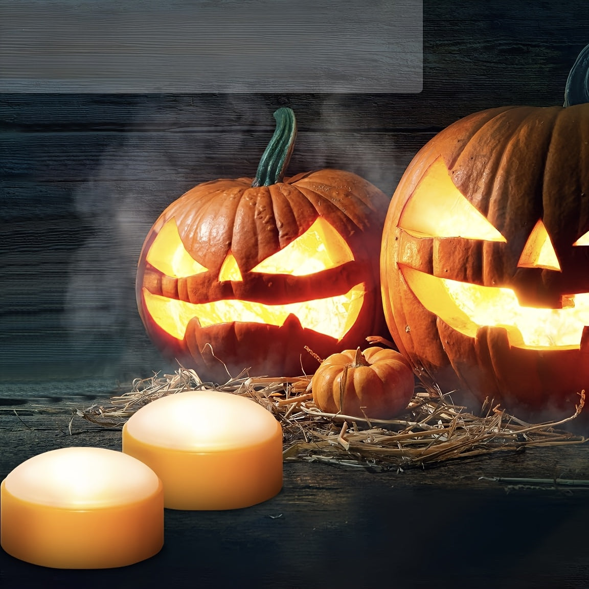 Luci Jack-O-Lantern senza fiamma a batteria | Candele LED a tè