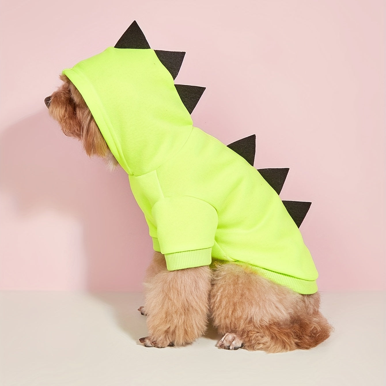 Hund Halloween Kostüm Fleece Dinosaurier Kapuzenpullover | Haustier Outfit Warm