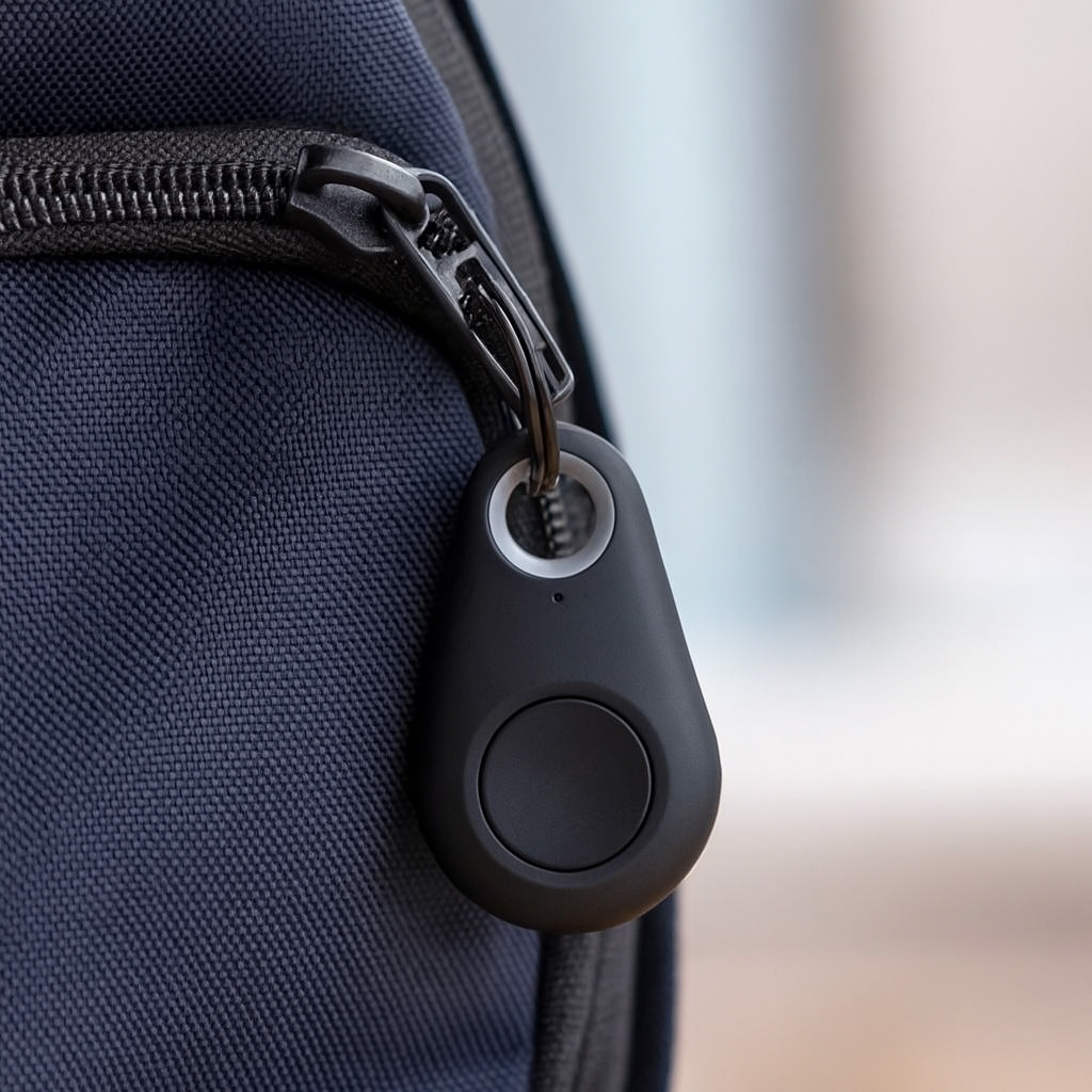 Localisateur GPS Compact en Caoutchouc pour Clés