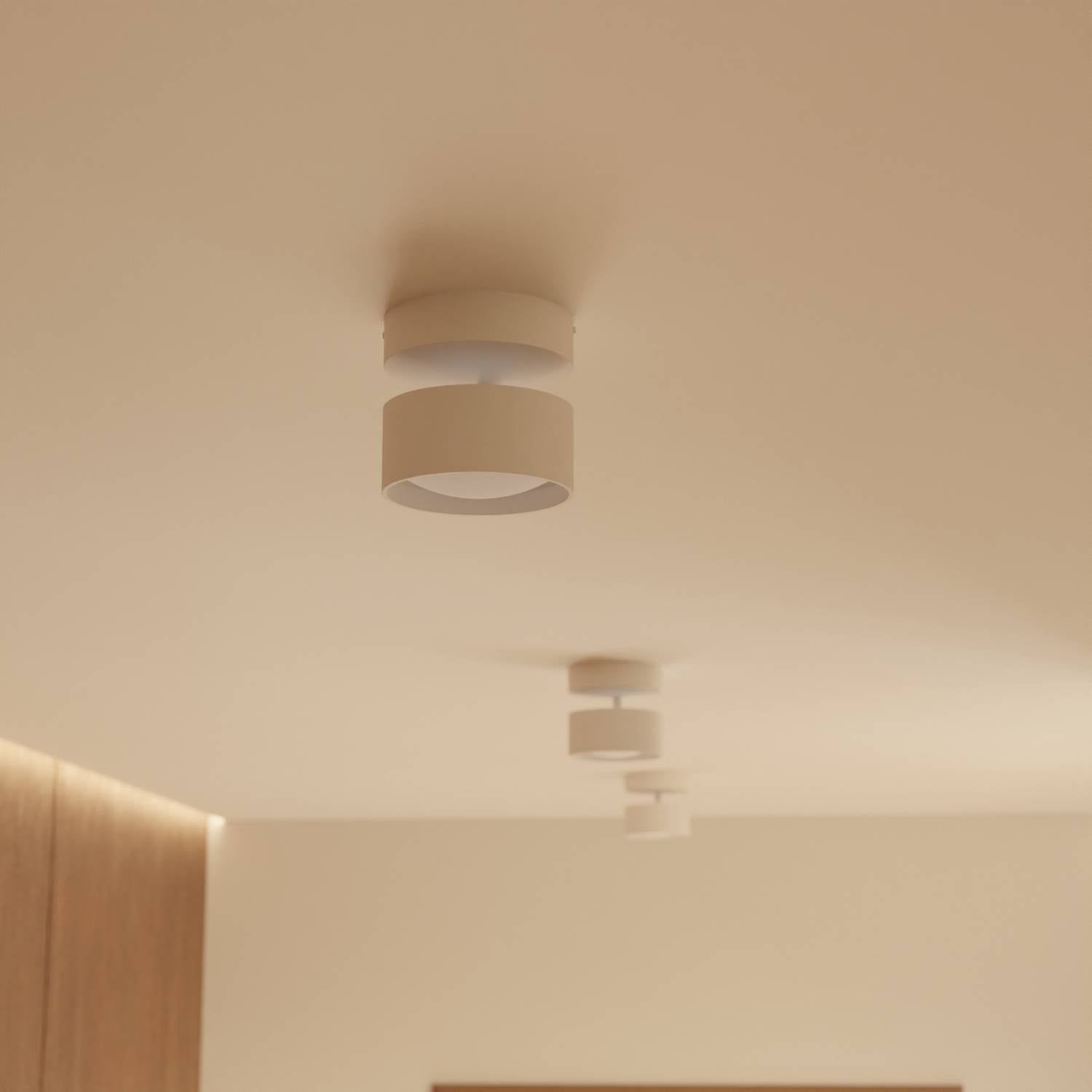 Lampade da soffitto moderne con corpo cilindrico nero
