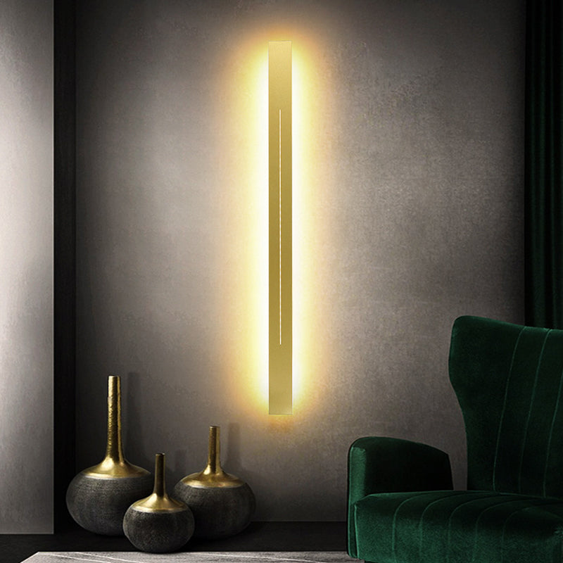 Moderne LED-Wandleuchte aus schwarzem Acryl