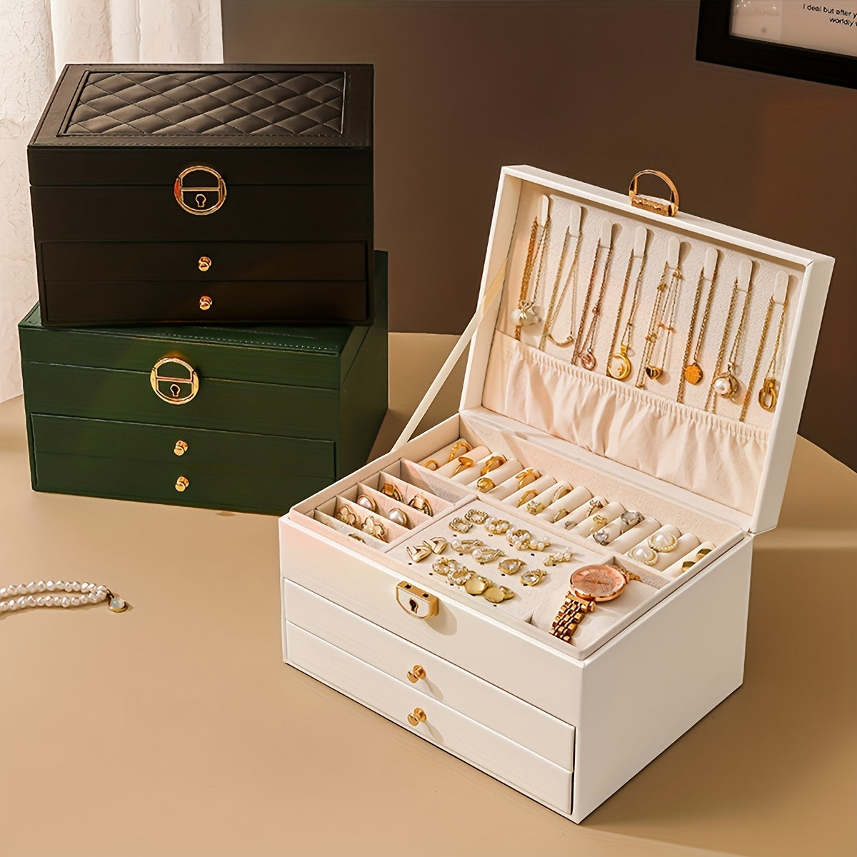 Jewelry Box Leather Organizer for Accessories