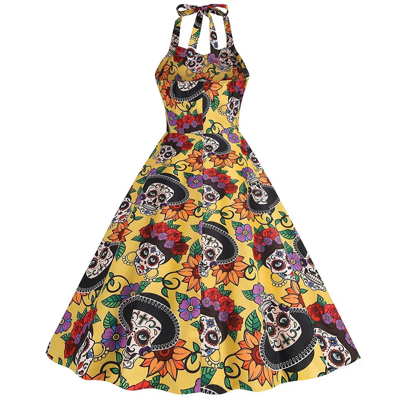 Vestido de Disfraz de Halloween para Mujer | Cuello Halter