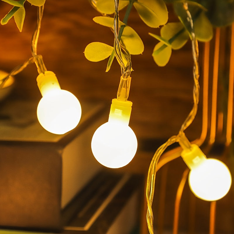 Outdoor String Lights Battery Powered Warm White