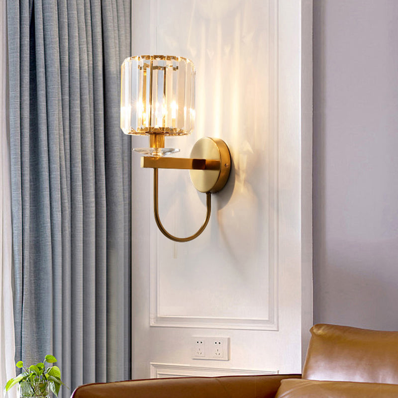 Wandlampe Gold Kristall Moderner Wandleuchter