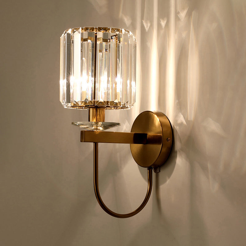 Wandlampe Gold Kristall Moderner Wandleuchter
