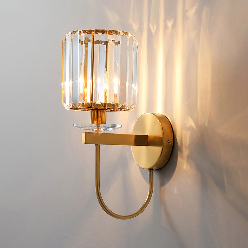 Wandlampe Gold Kristall Moderner Wandleuchter