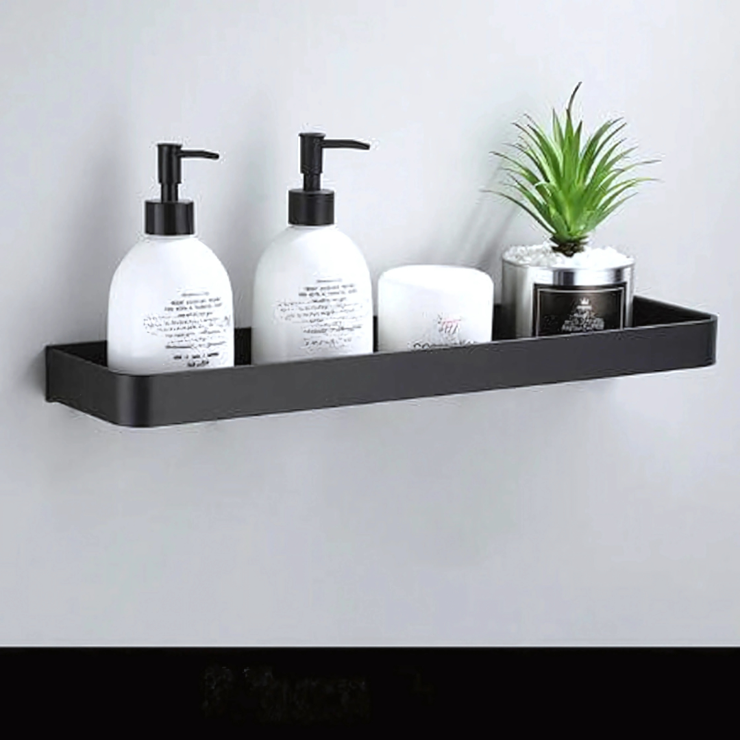 Estante de Pared de Metal para Baño Almacenamiento Moderno
