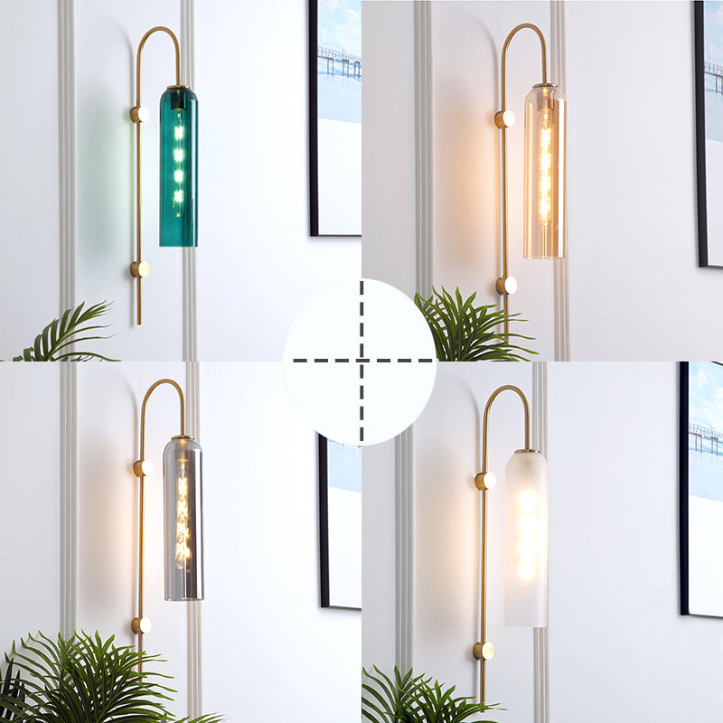 Wandlampe Modern Glas Metall Wandleuchte