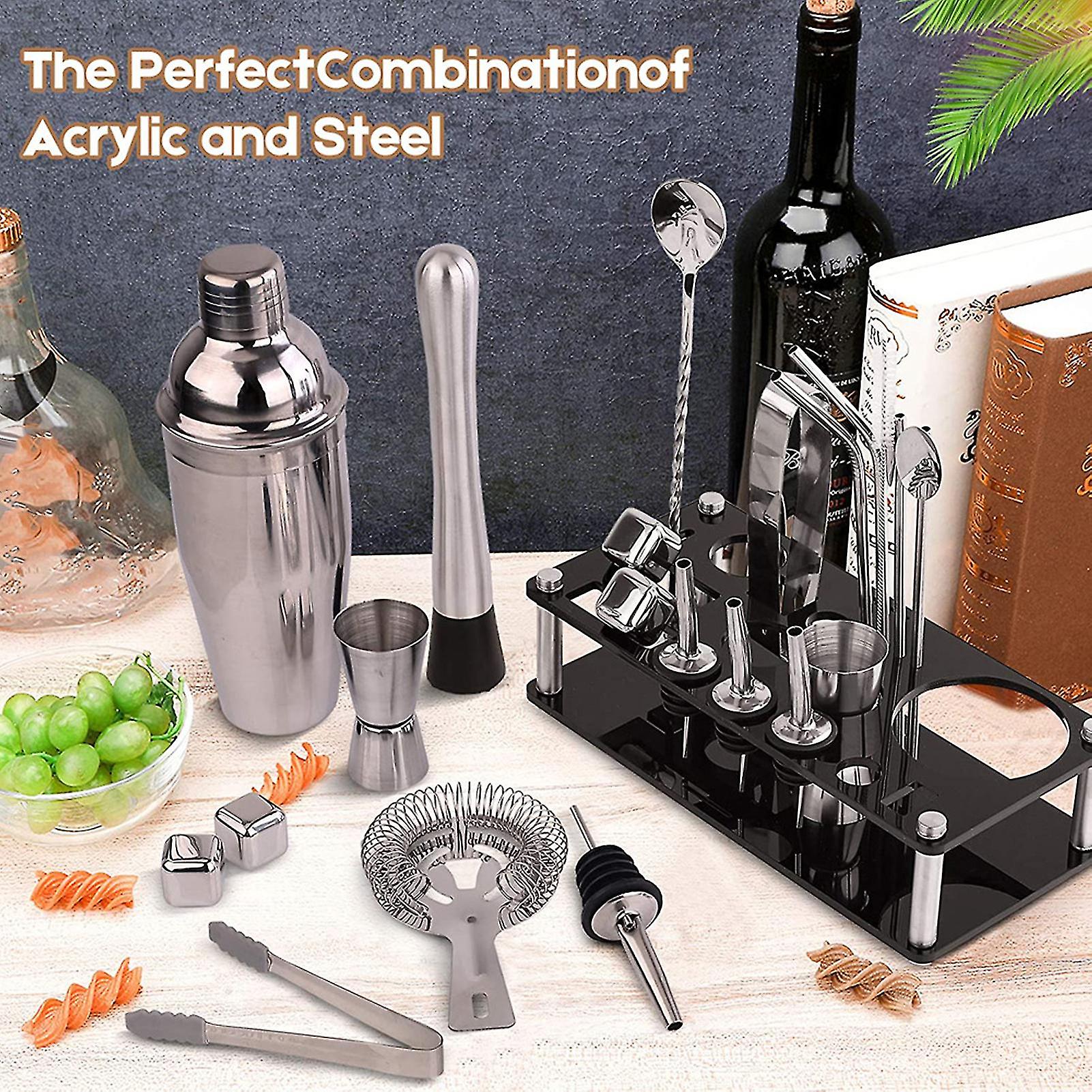 Set de cóctel Kit de herramientas de bar de acero inoxidable