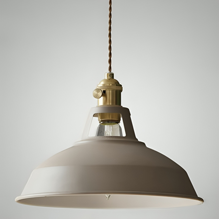 Lampada a sospensione vintage industriale in metallo