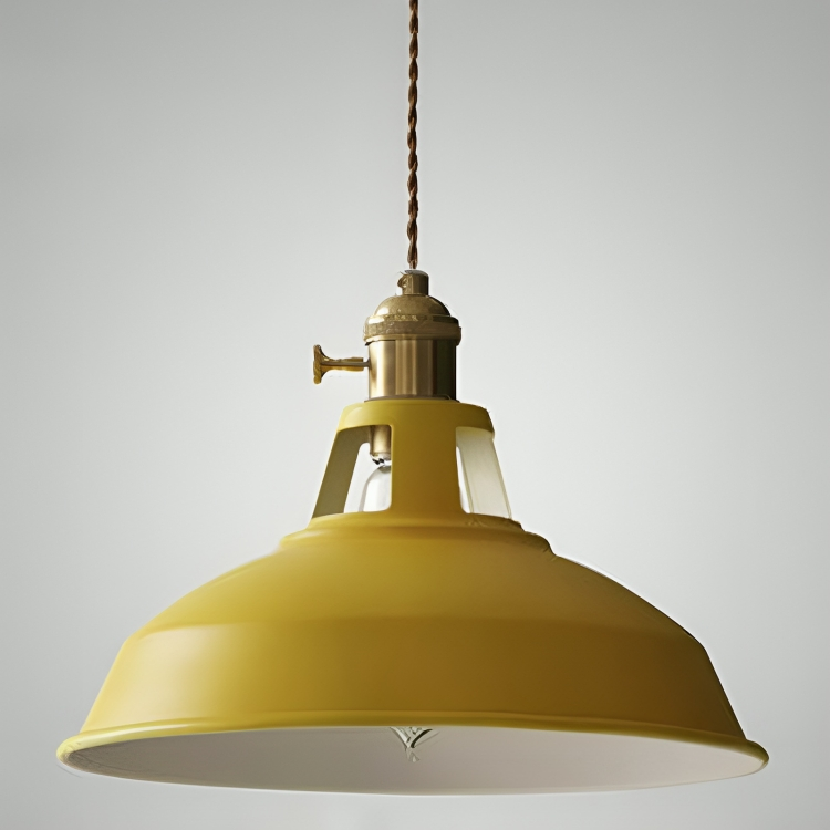 Lampada a sospensione vintage industriale in metallo