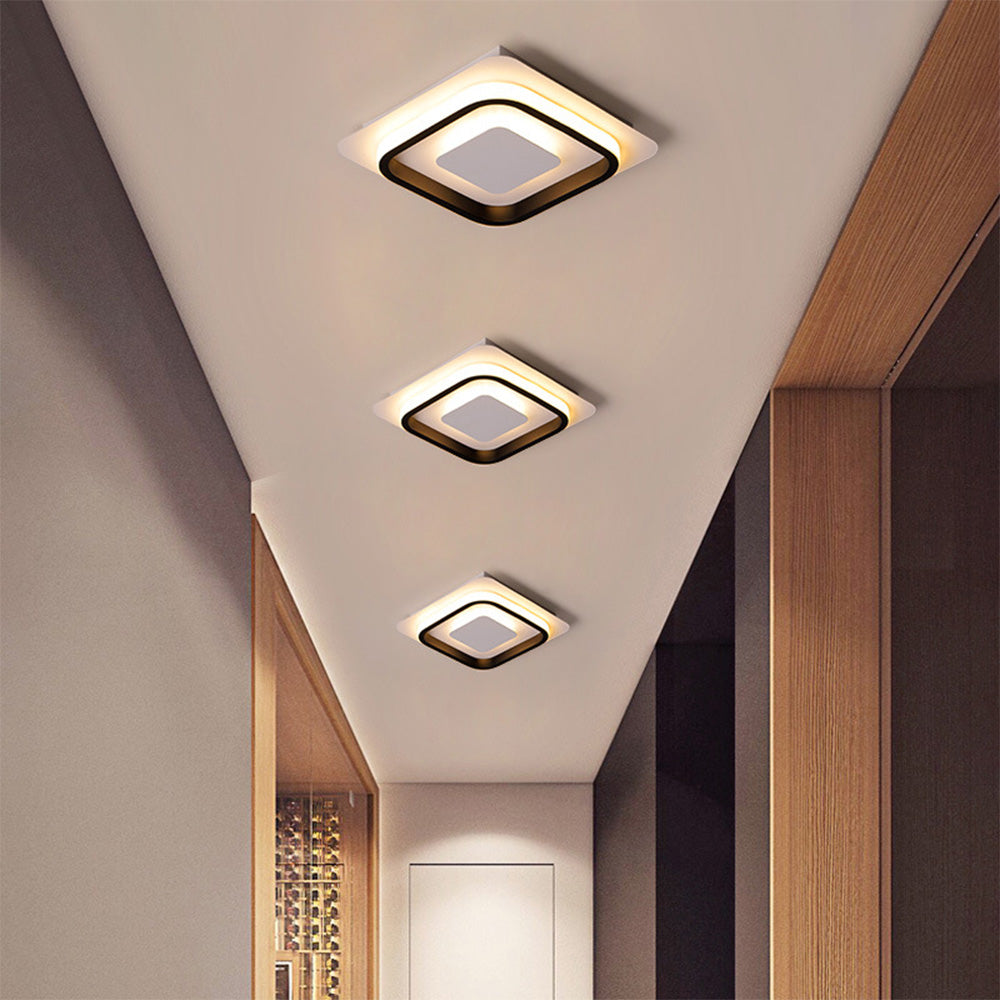 Plafoniera LED moderna geometrica da incasso