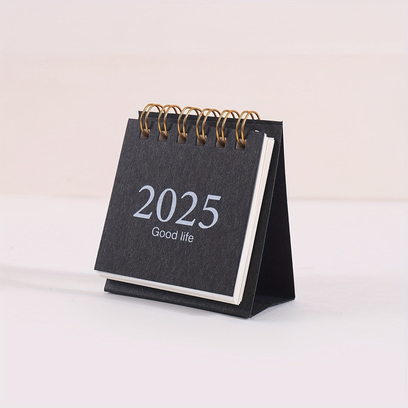 Calendario de escritorio con soporte espiral planificador