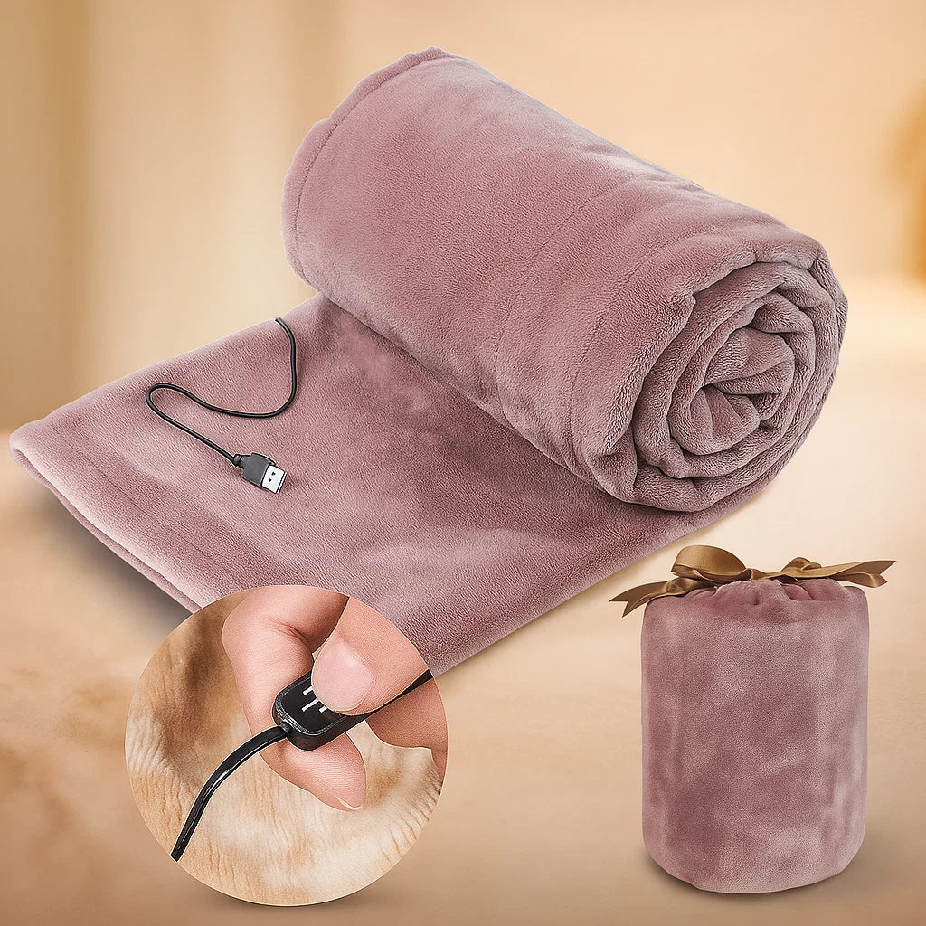 Coperta Elettrica USB Riscaldata Portatile da Viaggio