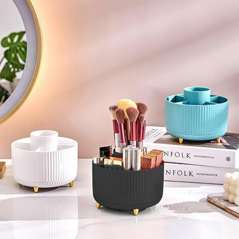 Organisateur de maquillage | Support de rangement rotatif à 360° pour coiffeuse