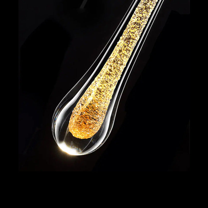 Lámpara de Pared de Cristal Diseño Moderno en Dorado Gota