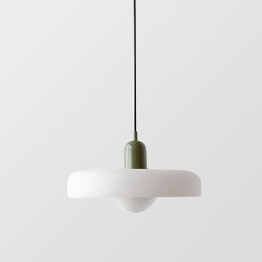 Lampada a sospensione in vetro colorato per case moderne