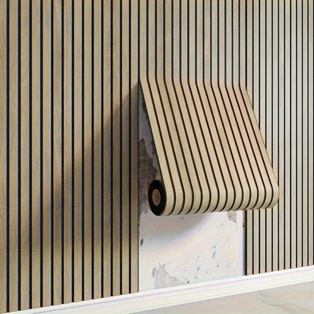 Wall Sticker 3D Wood Look PVC Panel Self Adhesive Waterproof