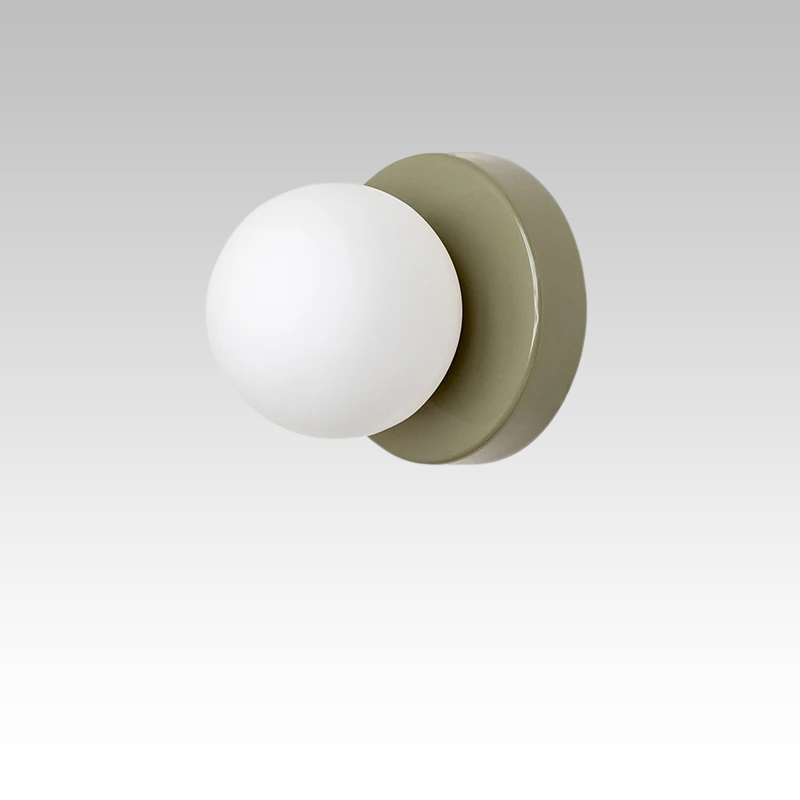 Aplique de pared con globo de cristal de diseño moderno