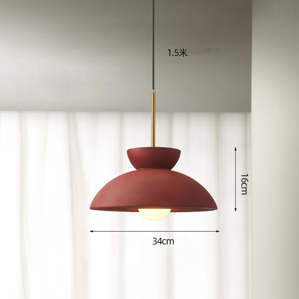 Lampada a sospensione con paralume in resina per sala da pranzo