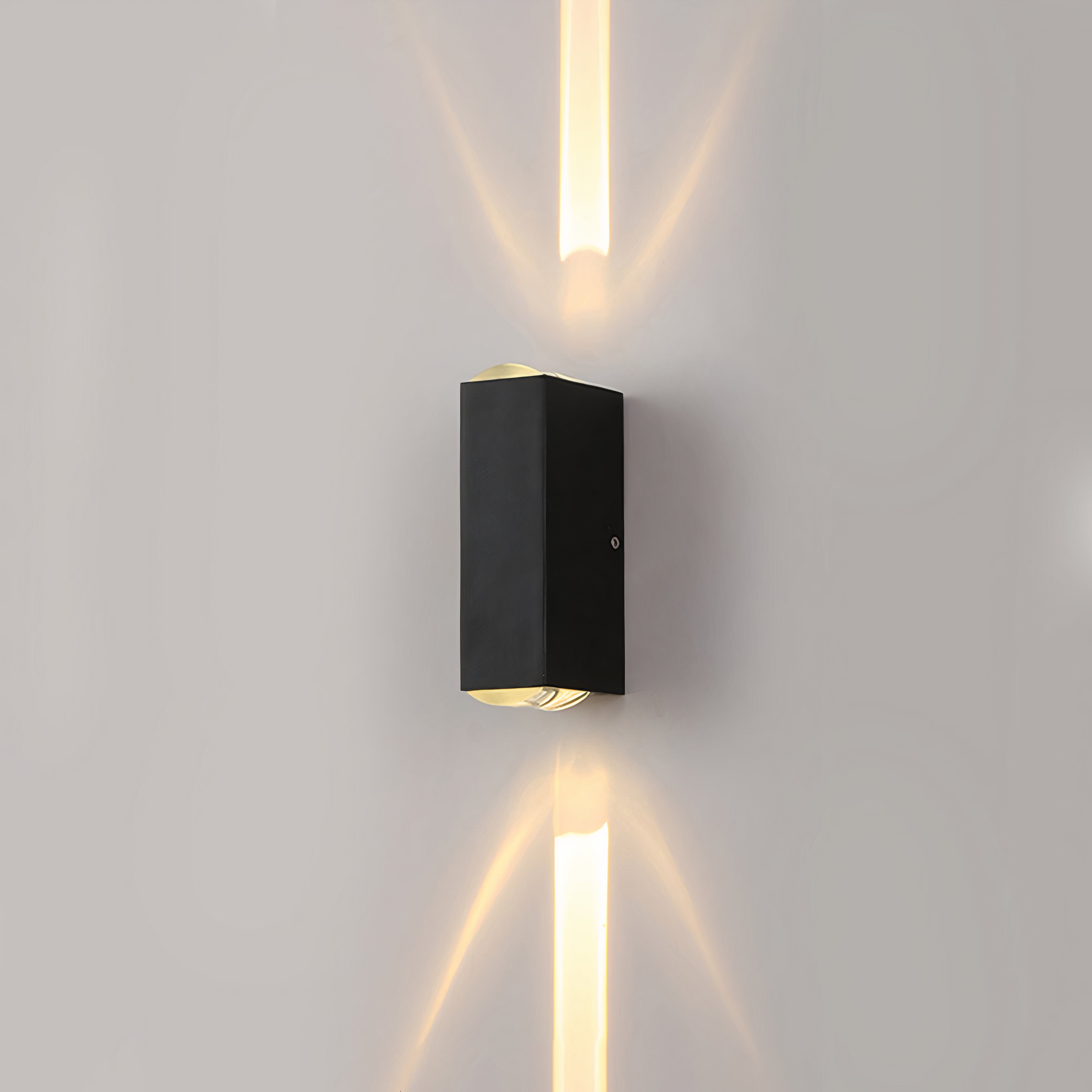 Außen-Schwarze Aluminium-Wandleuchte LED Auf Ab