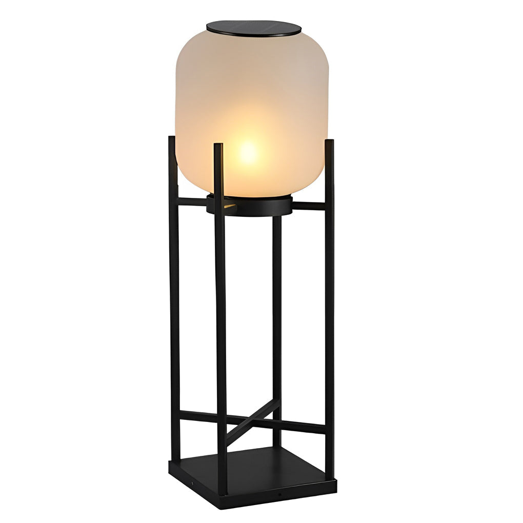 Lampada da terra per esterni con paralume in acrilico moderno