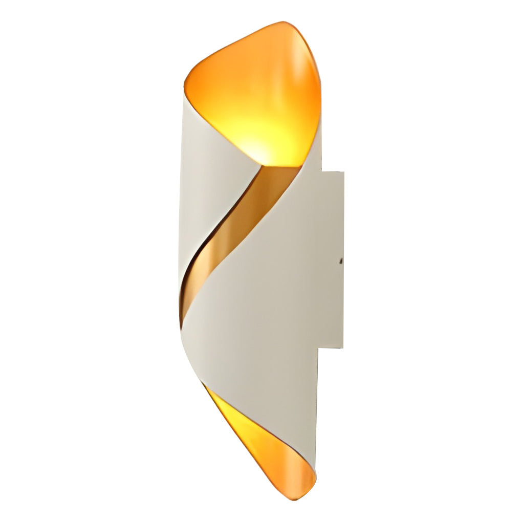 Wall light modern black aluminium outdoor sconce