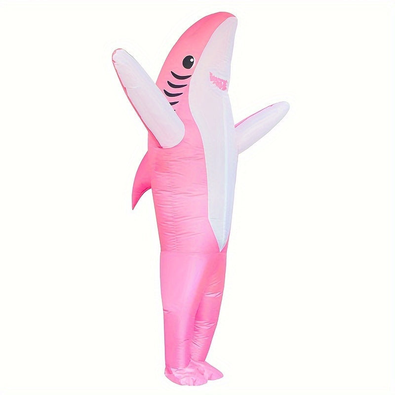Disfraz inflable de tiburón unisex para Halloween | Divertido de cuerpo completo