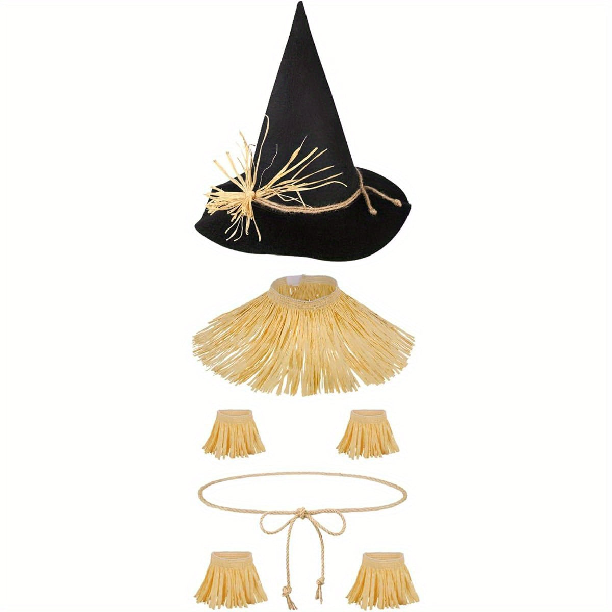 Conjunto clásico de disfraces de Halloween a juego para la familia | Niña espantapájaros