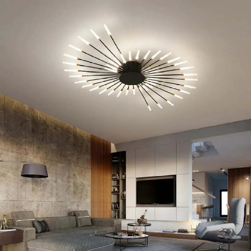 Ceiling light modern metal LED chandelier