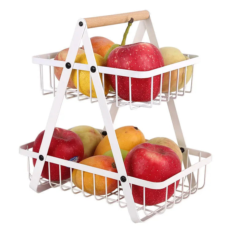 Kitchen Storage Metal Fruit Basket Stand