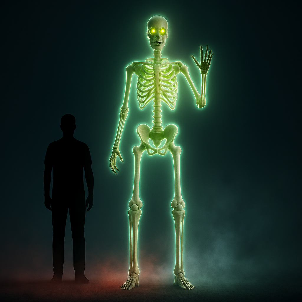 Halloween Skeleton Decoration Poseable Outdoor Display