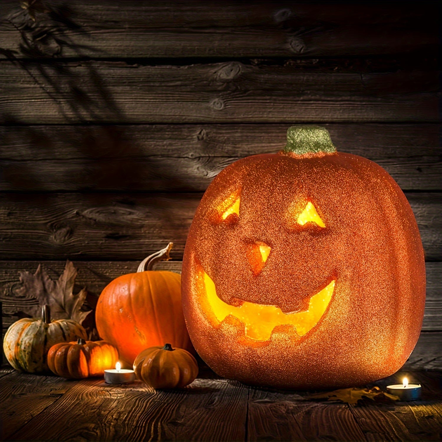 Decorazione di Halloween Jack O'Lantern luminosa con luce a batteria | Funzionamento a batteria