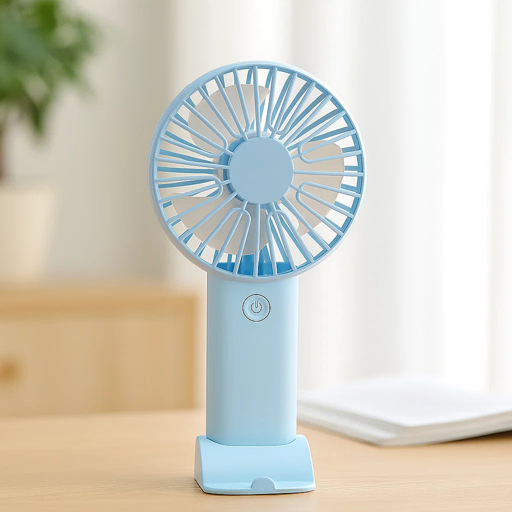 Portable USB Mini Table Fan with Holder