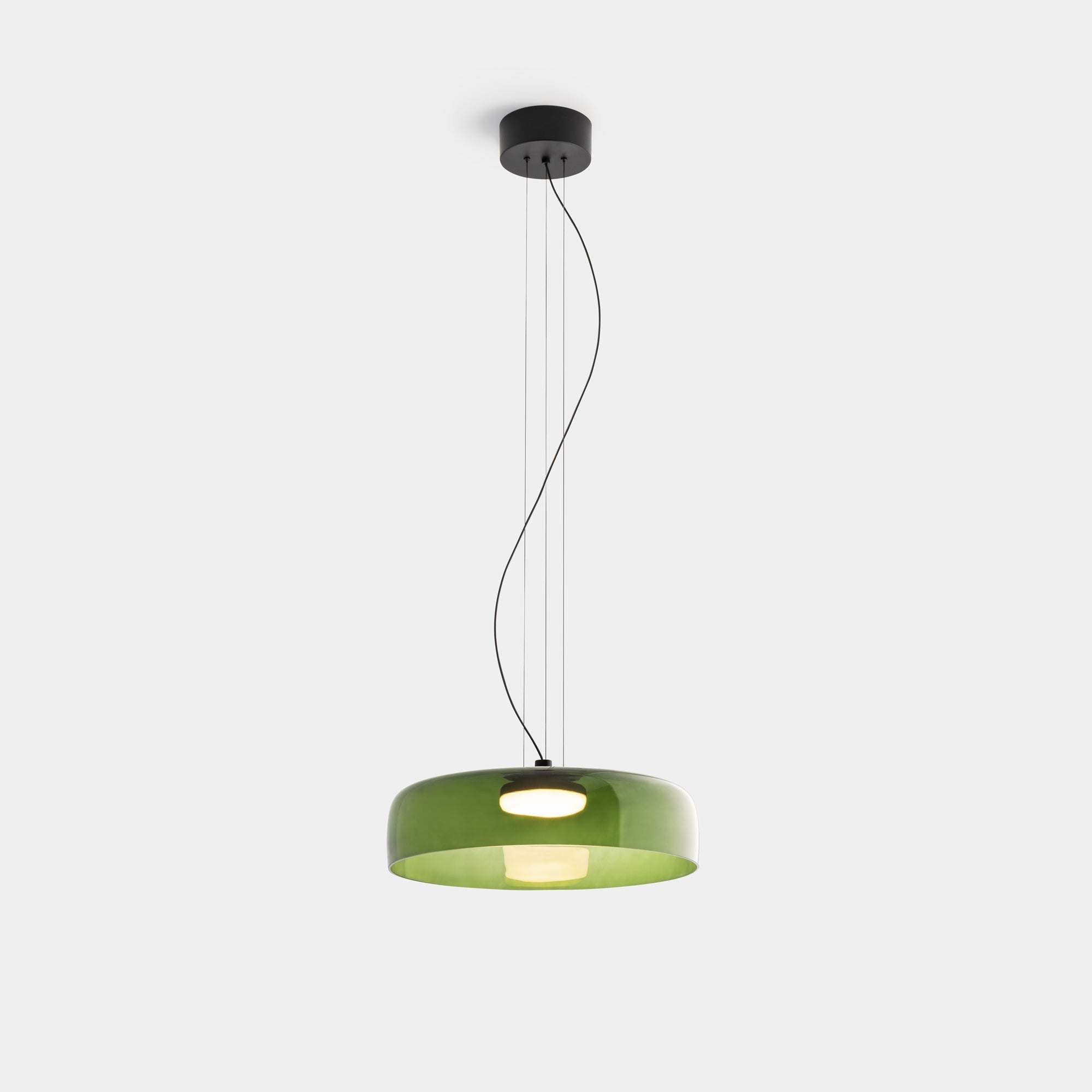Lampada a sospensione in vetro per sala da pranzo