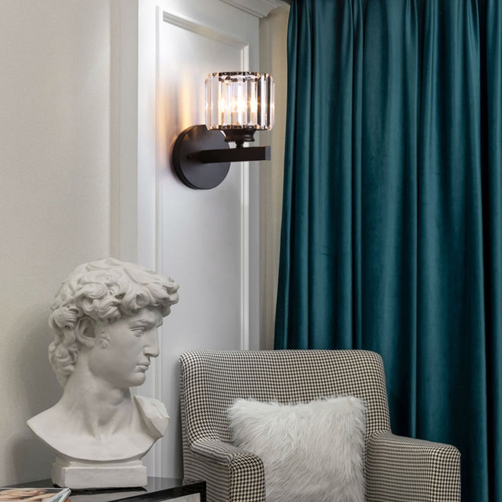 Kristallglas-Wandleuchte mit modernem Arm-Design