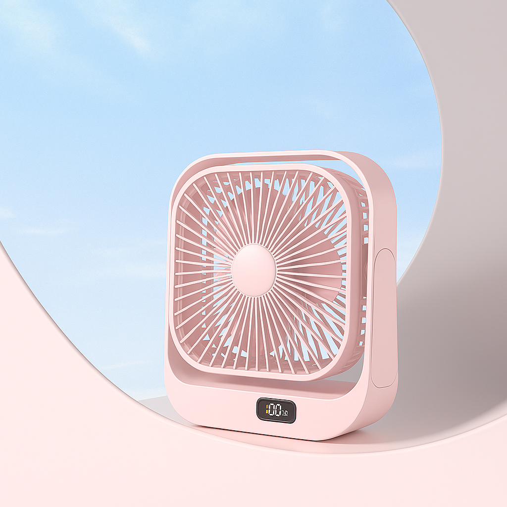 USB Desk Fan Portable Quiet Table Cooling