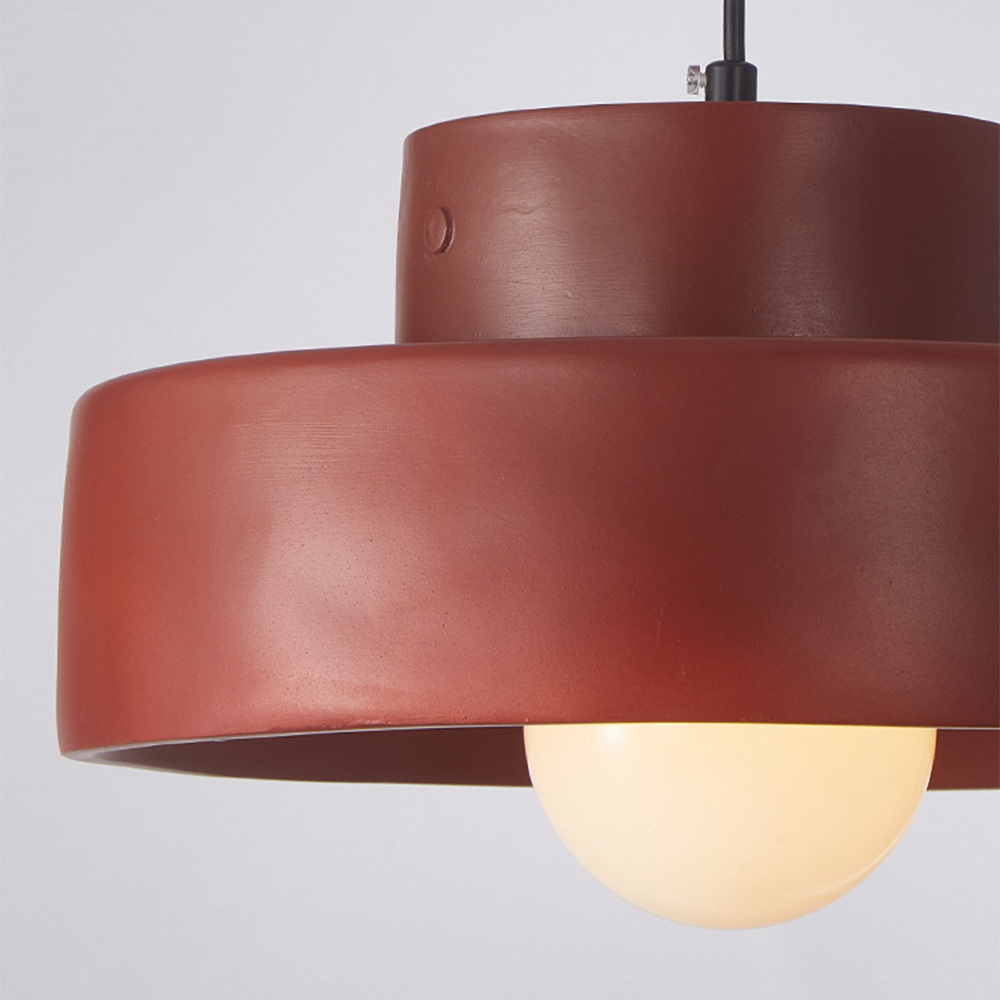 Lampada a sospensione cilindrica geometrica nordica