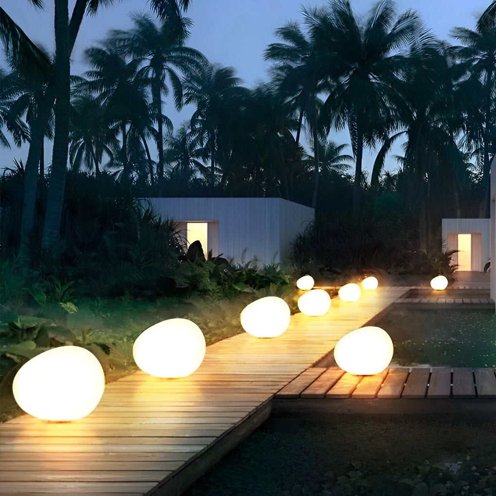 Outdoor Lights Modern LED Stone Garden Lamp