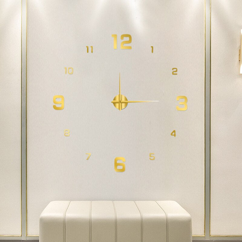 Reloj de pared grande estilo moderno para decoración del hogar